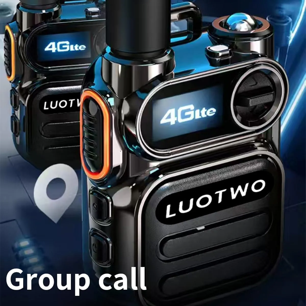 G388 2-Pack Global 4G Walkie Talkies with SIM Cards Nationwide Coverage Unlimted Communication Range PoC Two Way Radios with Flashlight for Adults Long Range Intercom 5000km,Use for a Lifetime
