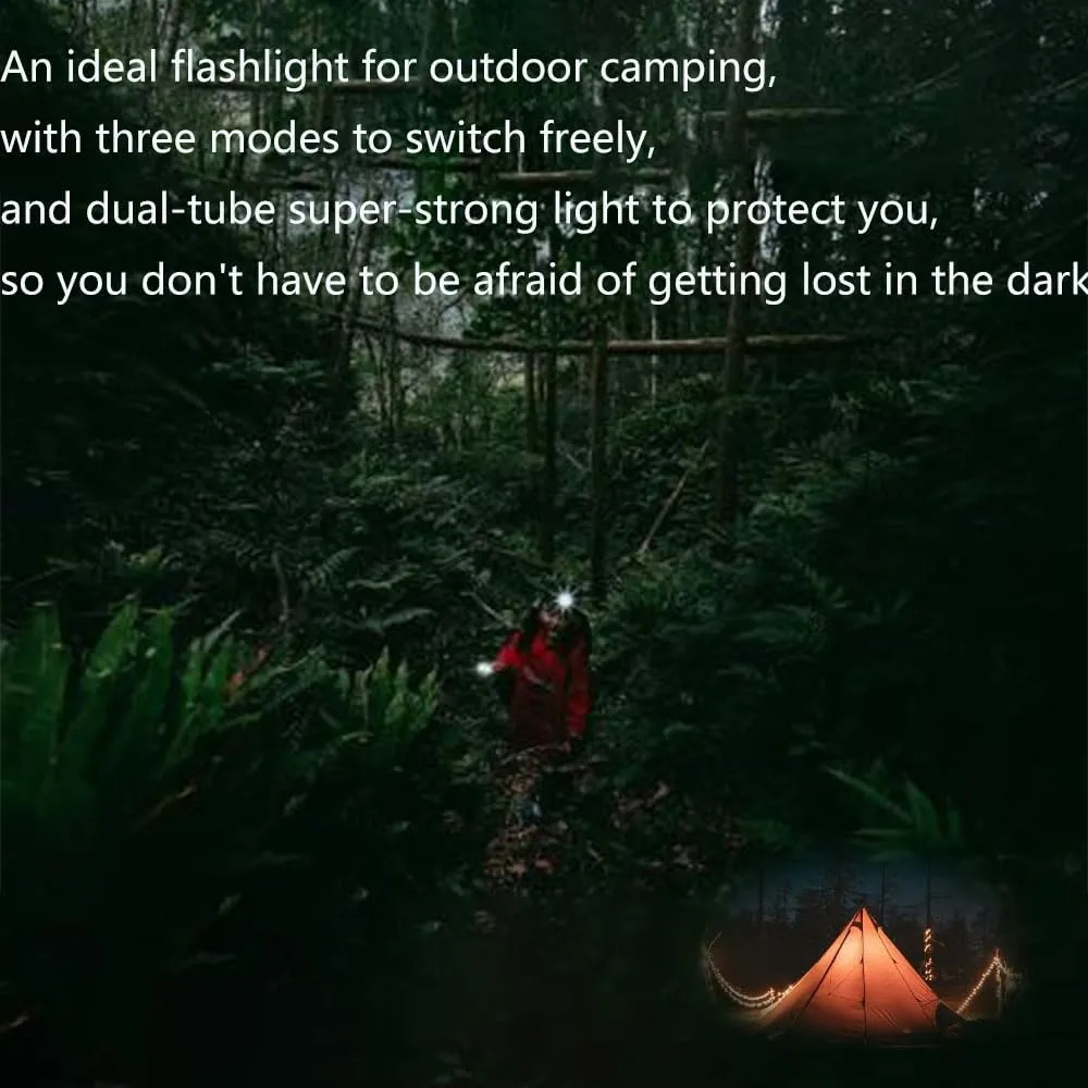 G5 Pocket-Sized Led Light - 400 Lumens Magnetic Mini Flashlight, USB-C, Magnetic Clip, Great for Gear Bag, Repai,G5 Rechargeable EDC Flashlight with 180° Rotation & Dual Light (Black)