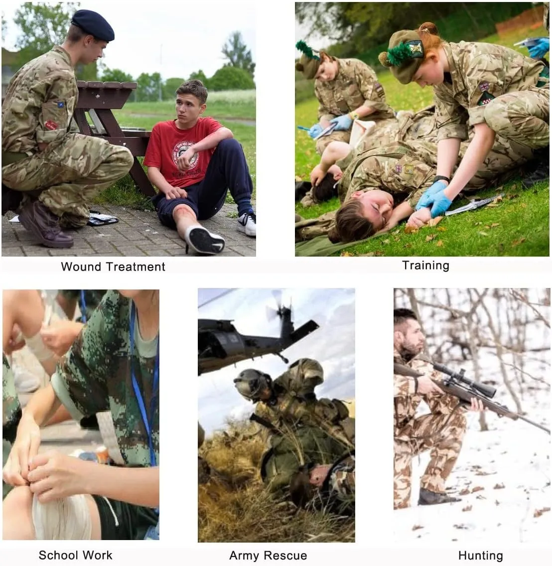 Galaxy 251 Pcs First Aid Kits for Survival Emergency Trauma Military Combat Tactical Medical Hunting Camping Hiking IFAK EMT Bag (Black and Khaki)