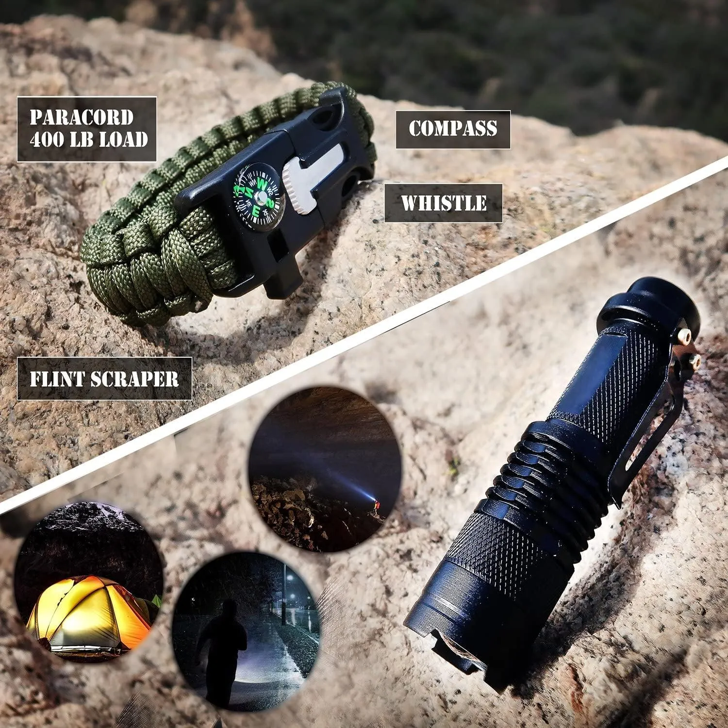 Galaxy 251 Pcs First Aid Kits for Survival Emergency Trauma Military Combat Tactical Medical Hunting Camping Hiking IFAK EMT Bag (Black and Khaki)