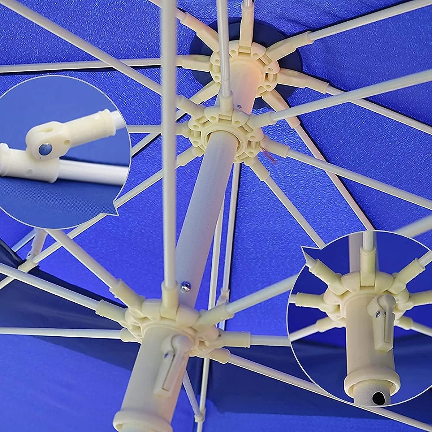 Garden Parasol, Tiltable Double-Top Parasol, Detachable Round Umbrella, Outdoor, Courtyard, Terrace Parasols