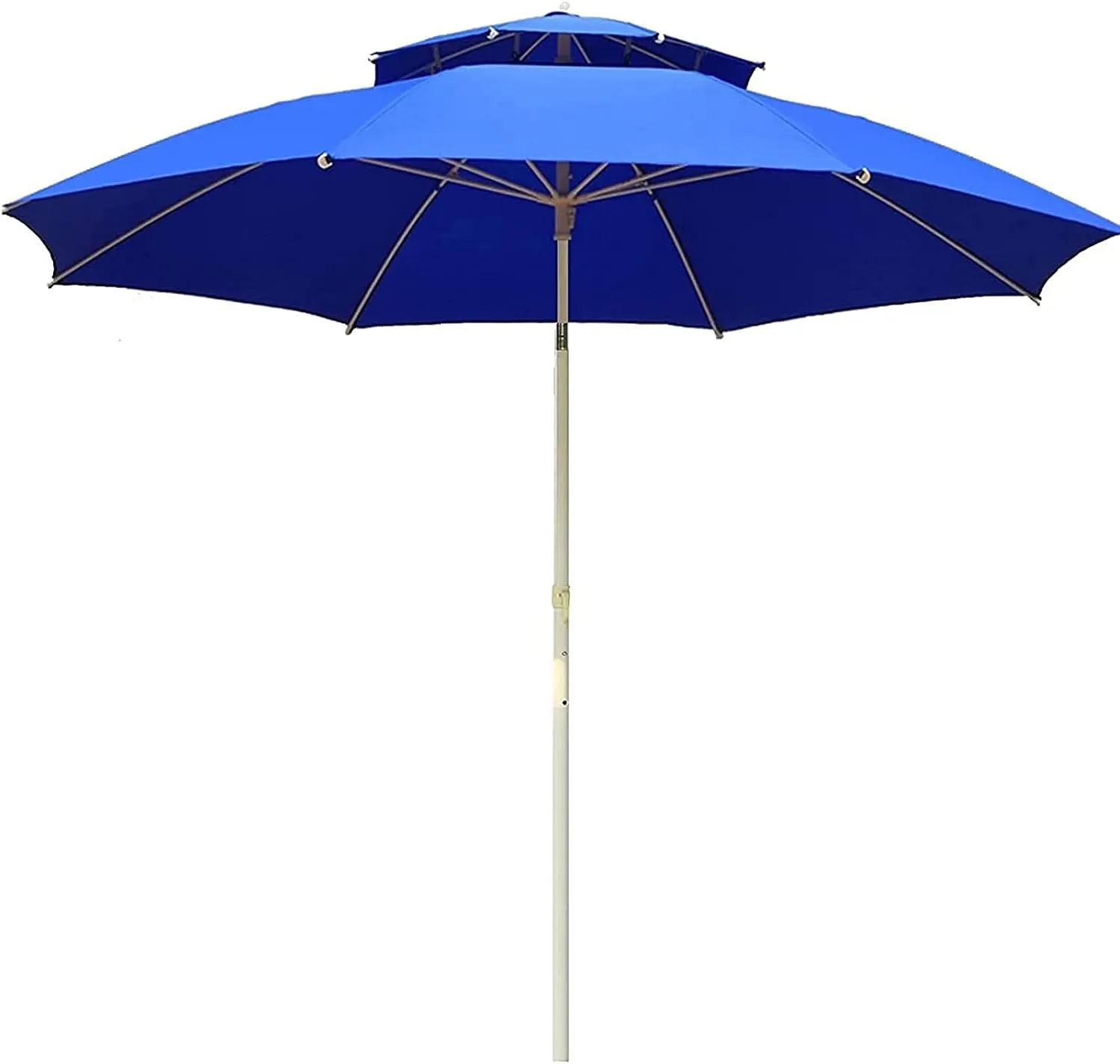 Garden Parasol, Tiltable Double-Top Parasol, Detachable Round Umbrella, Outdoor, Courtyard, Terrace Parasols