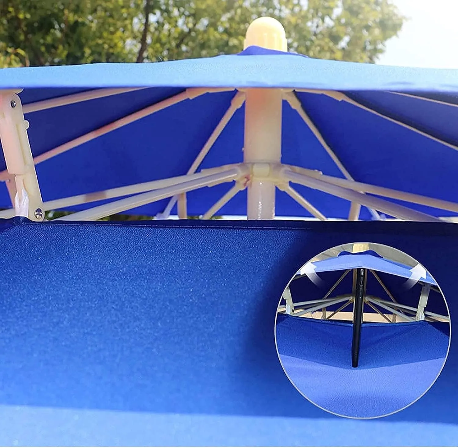 Garden Parasol, Tiltable Double-Top Parasol, Detachable Round Umbrella, Outdoor, Courtyard, Terrace Parasols