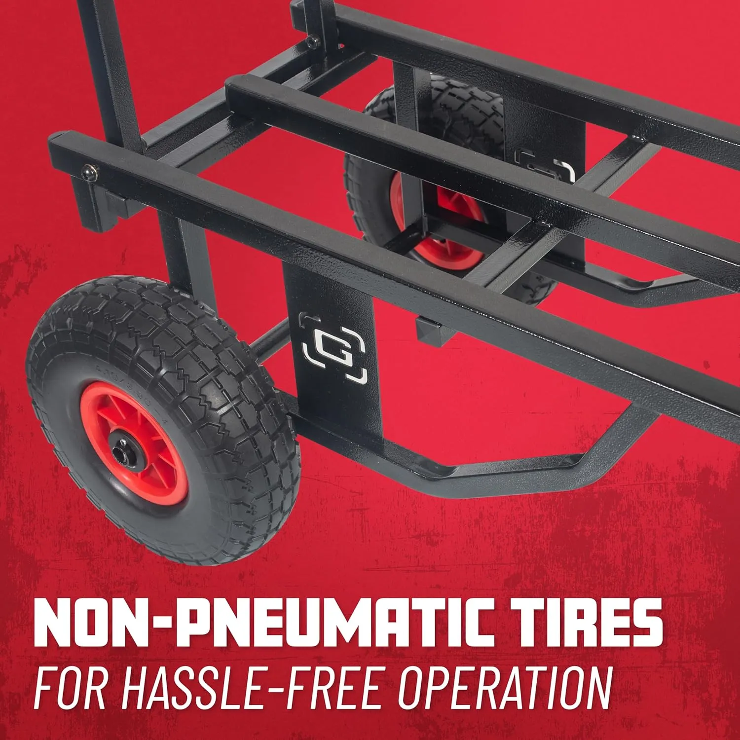 Gator Frameworks All-Terrain Folding Multi-Utility Cart with 30-52” Extension & 500 lbs. Load Capacity (GFW-UTL-CART52AT)