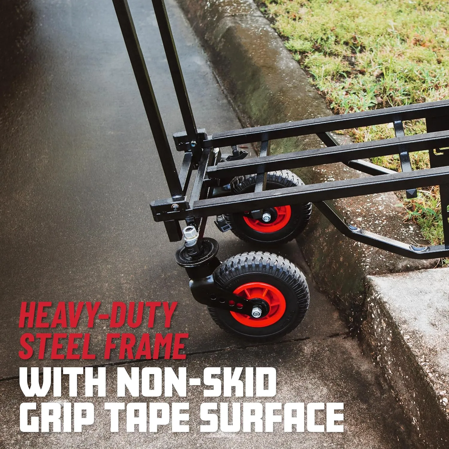 Gator Frameworks All-Terrain Folding Multi-Utility Cart with 30-52” Extension & 500 lbs. Load Capacity (GFW-UTL-CART52AT)