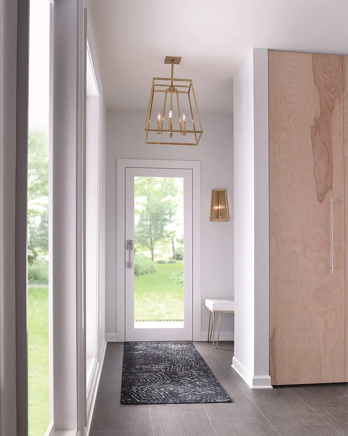 Generation Lighting-Sean Lavin-Pendant 4 Light in Transitional Style-13 Inch Wide by 18 Inch Tall-Gilded Satin Brass Fin