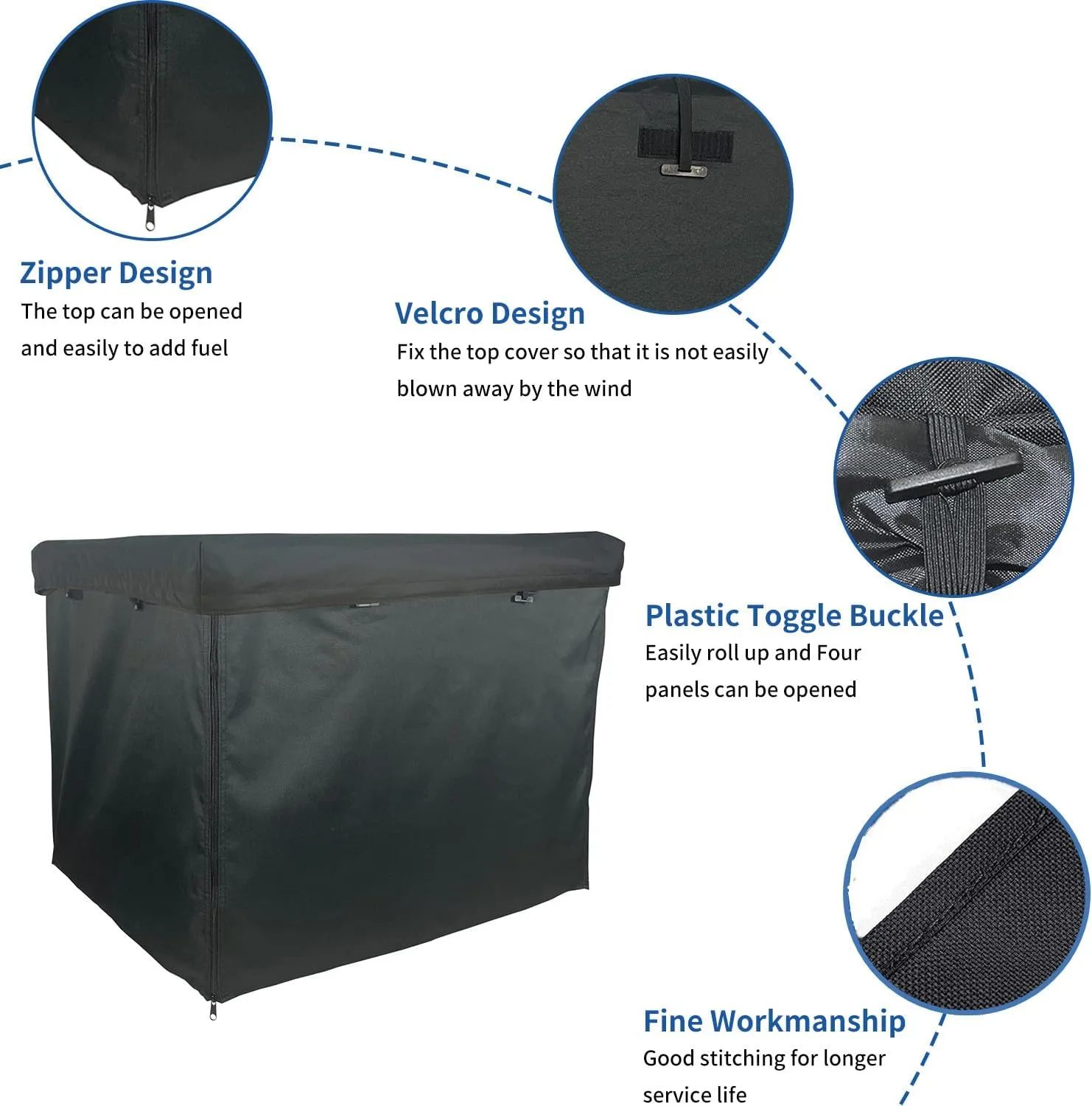 Generator Covers While Running,Outdoor Generator Tent Running Cover,Waterproof Portable Generator Enclosure, 32 "Lx24" Wx24 "H Generator Shelter Tent for Most 5000-10000w Framed Generators
