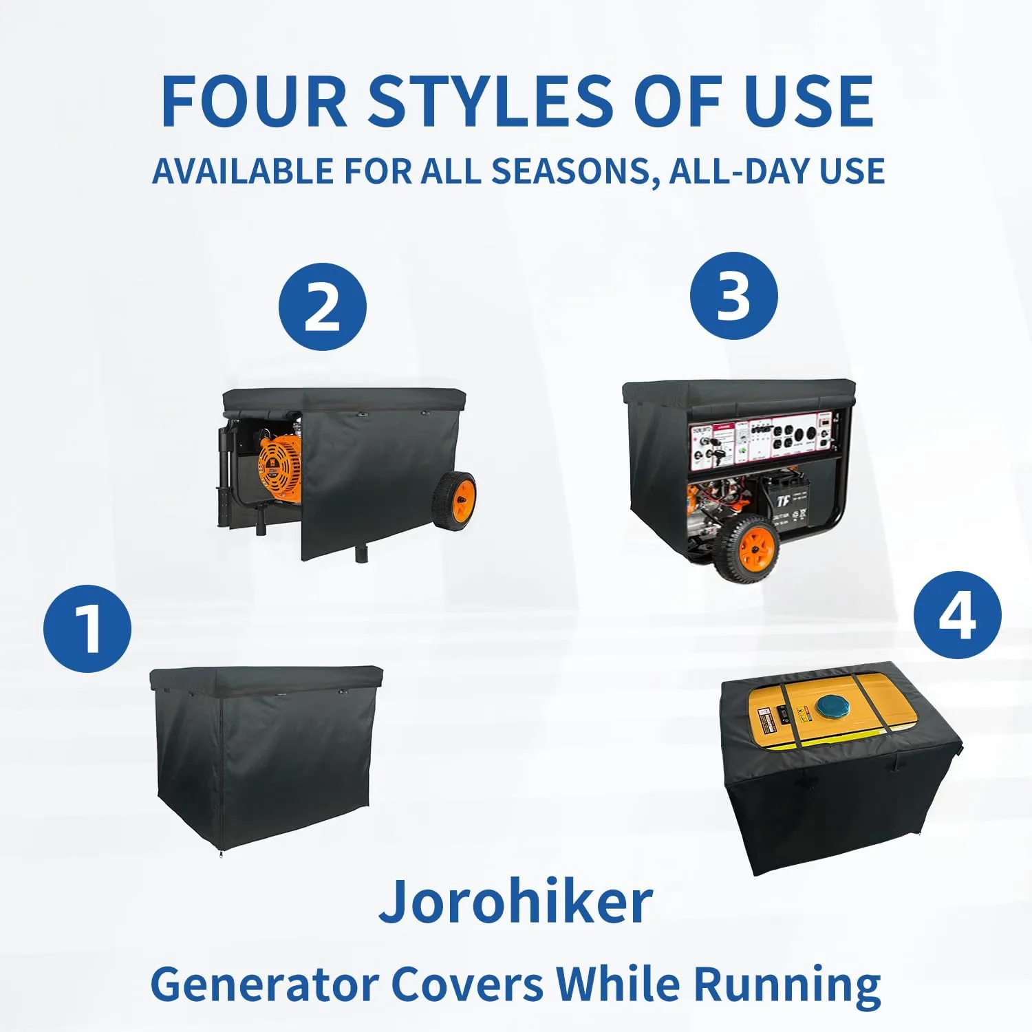 Generator Covers While Running,Outdoor Generator Tent Running Cover,Waterproof Portable Generator Enclosure, 32 "Lx24" Wx24 "H Generator Shelter Tent for Most 5000-10000w Framed Generators