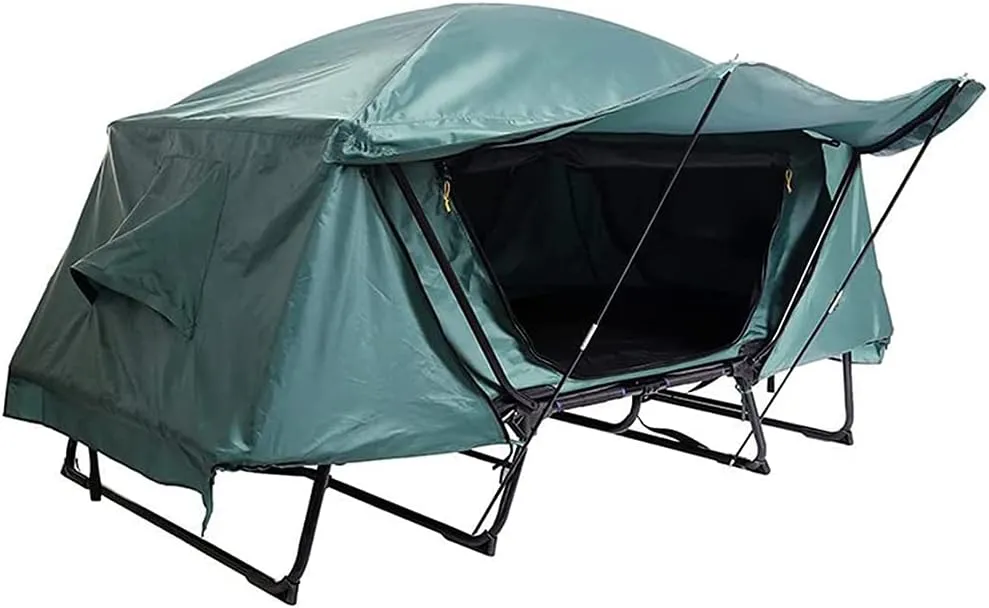 GeRRiT Camping Tent Bed Double Layer Outdoor Camping Tent Portable Folding Oxford Cloth Tent for Outdoor Camping Hiking Fishing Hiking Picnic