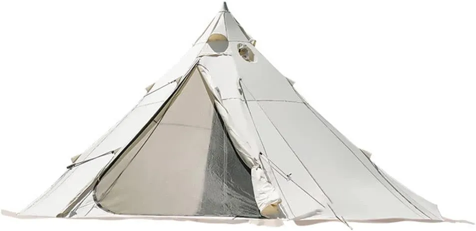 GeRRiT Camping Tent Large Waterproof Tipi Tents Double Layer Family Tent for Camping Traveling Backpacking Hiking Outdoors
