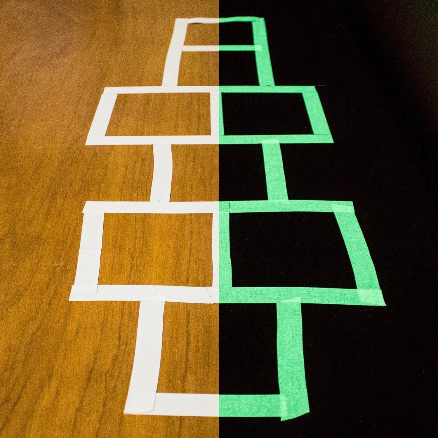 Glow Tape | Glow in The Dark Gaffers Tape | Neon Fluorescent | Luminous Reflective Tape | Waterproof | High Visibility for Theatres, Staged & Dark Areas |