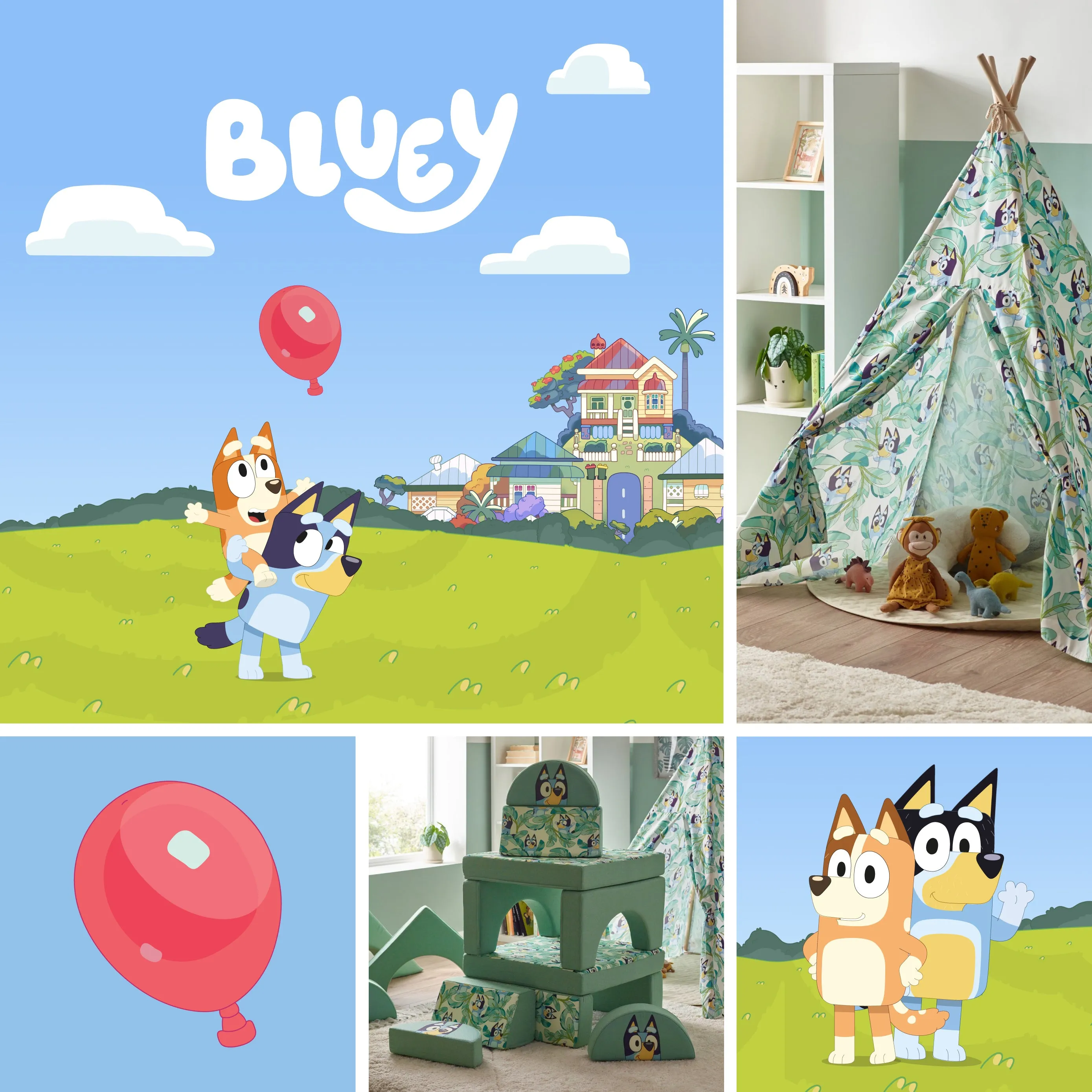 Going fast Clear communication with Bag Carry Kids Tent Bluey Teepee