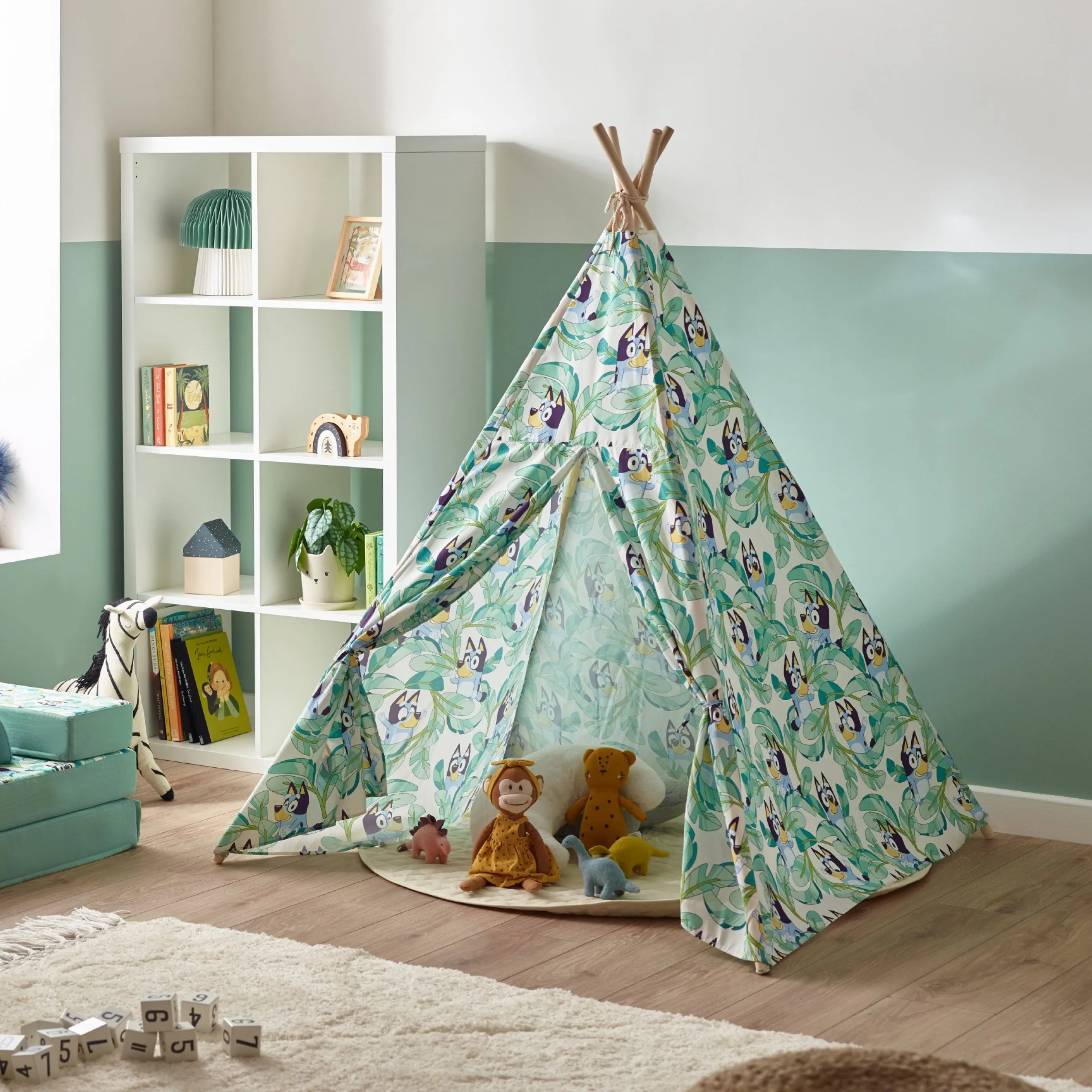 Going fast Clear communication with Bag Carry Kids Tent Bluey Teepee