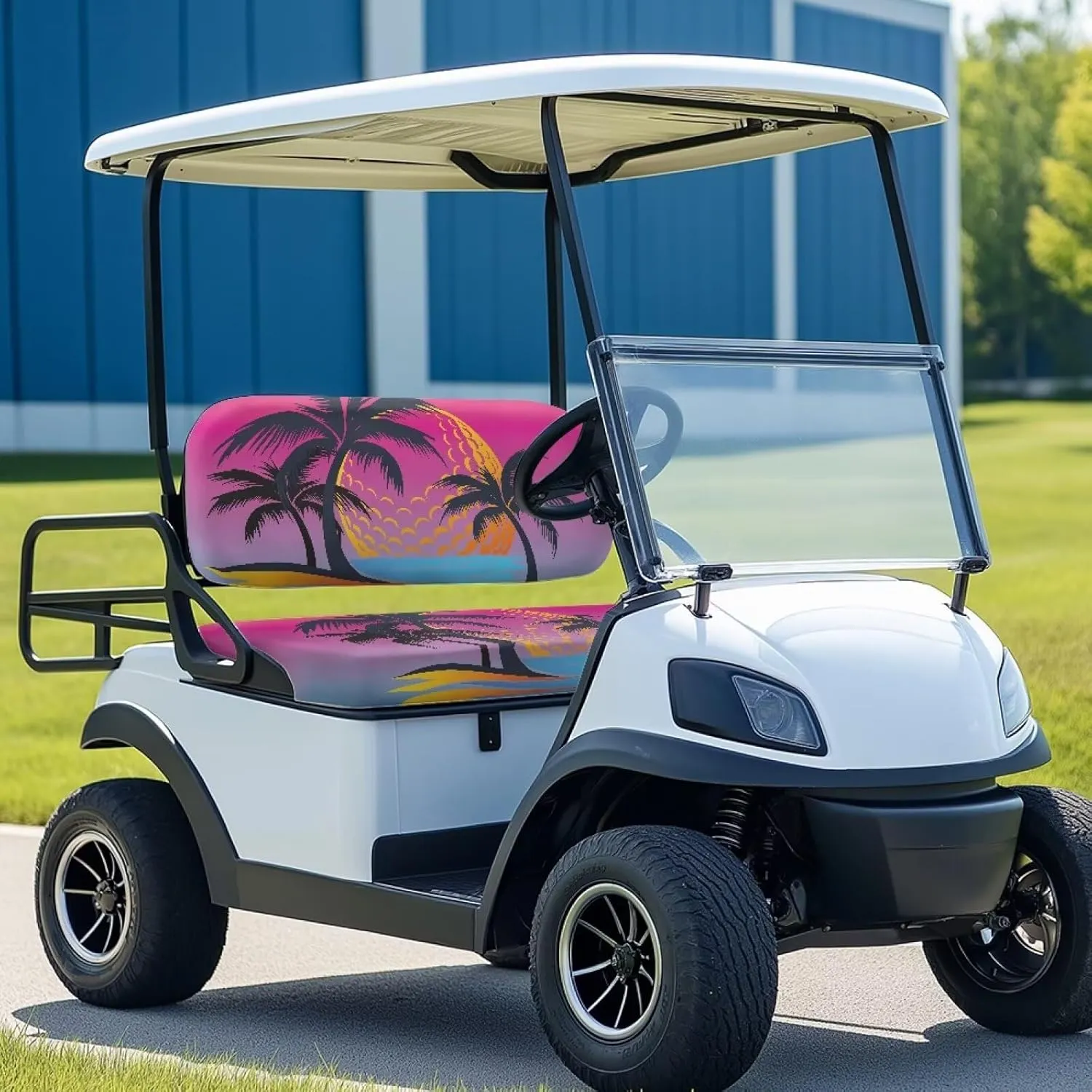 Golf Cart Accessories Easy Installation Golf Cart Seat Covers Club Car Seat Protectors with Non-Slip Backing - Heavy Duty Seat Blanket Fit All-Day Driving