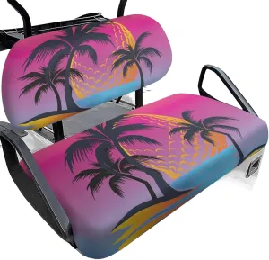 Golf Cart Accessories Easy Installation Golf Cart Seat Covers Club Car Seat Protectors with Non-Slip Backing - Heavy Duty Seat Blanket Fit All-Day Driving
