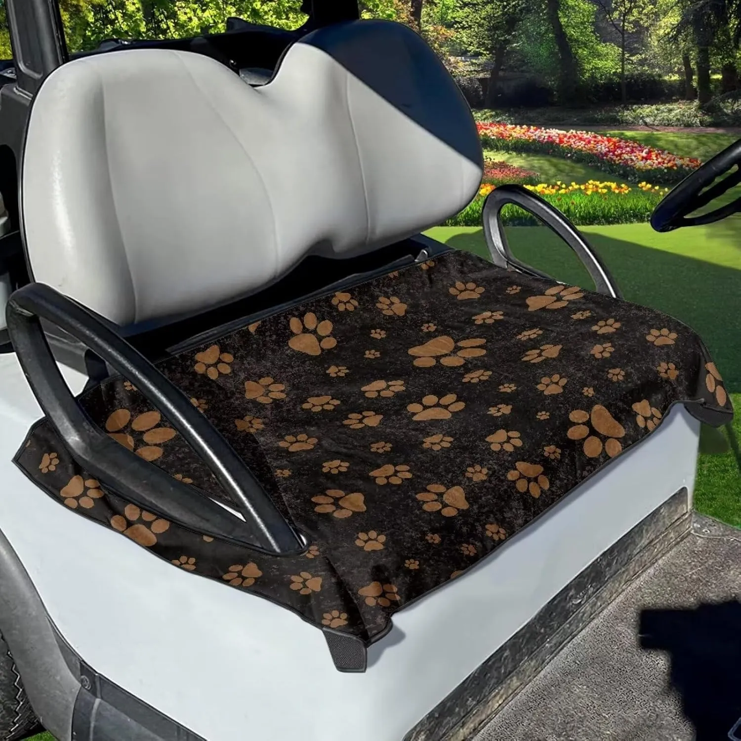 Golf Cart Seat Covers, Comfortable Summer Golf Cart Seat Towel Blanket for 2 Seats Club Car, Golf Cart Accessories