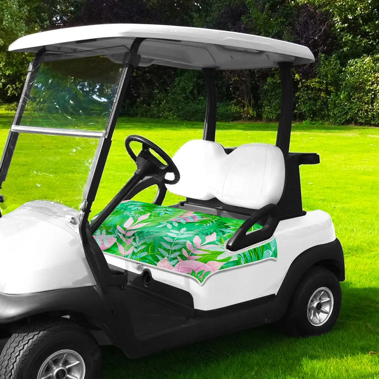 Golf Cart Seat Covers, Unique Golf Cart Seat Towel Blanket for All EZGO, Yamaha, Club Cars, Icon and More Cart Front Seat, 100% Microfiber Keeps Seat Cool and Comfortable, 51'' x 31''