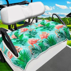 Golf Cart Seat Covers, Unique Golf Cart Seat Towel Blanket for All EZGO, Yamaha, Club Cars, Icon and More Cart Front Seat, 100% Microfiber Keeps Seat Cool and Comfortable, 51'' x 31''
