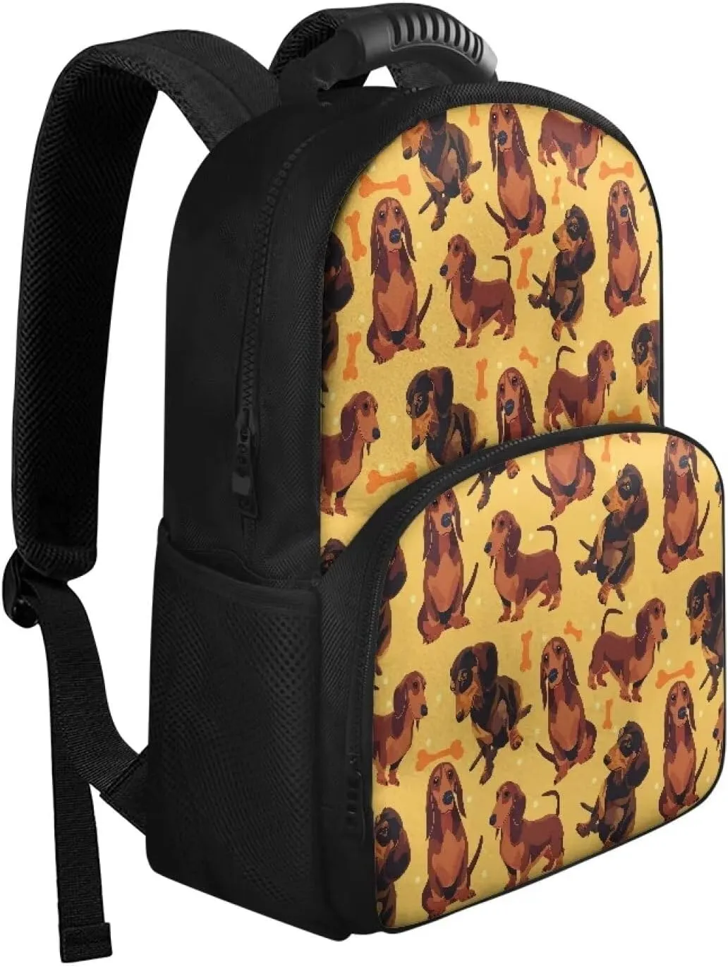 Gomyblomy Dachshund Print Work Backpack for Women Men, 17 Inch Laptop Backpack, Lightweight Lunch Backpack Insulated Cooler Backpack Lunch Box Bag Cooler for Picnic Camping