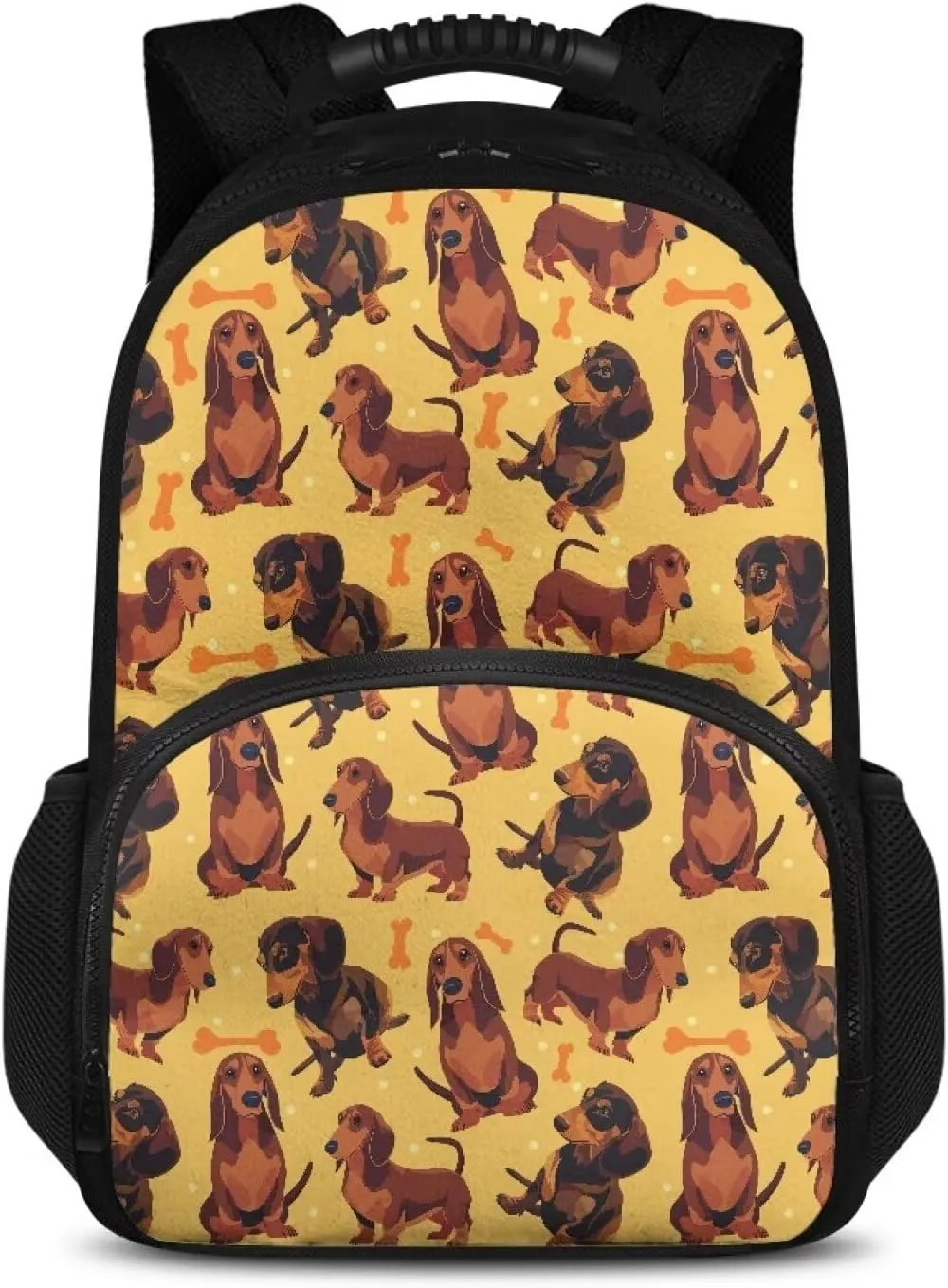 Gomyblomy Dachshund Print Work Backpack for Women Men, 17 Inch Laptop Backpack, Lightweight Lunch Backpack Insulated Cooler Backpack Lunch Box Bag Cooler for Picnic Camping
