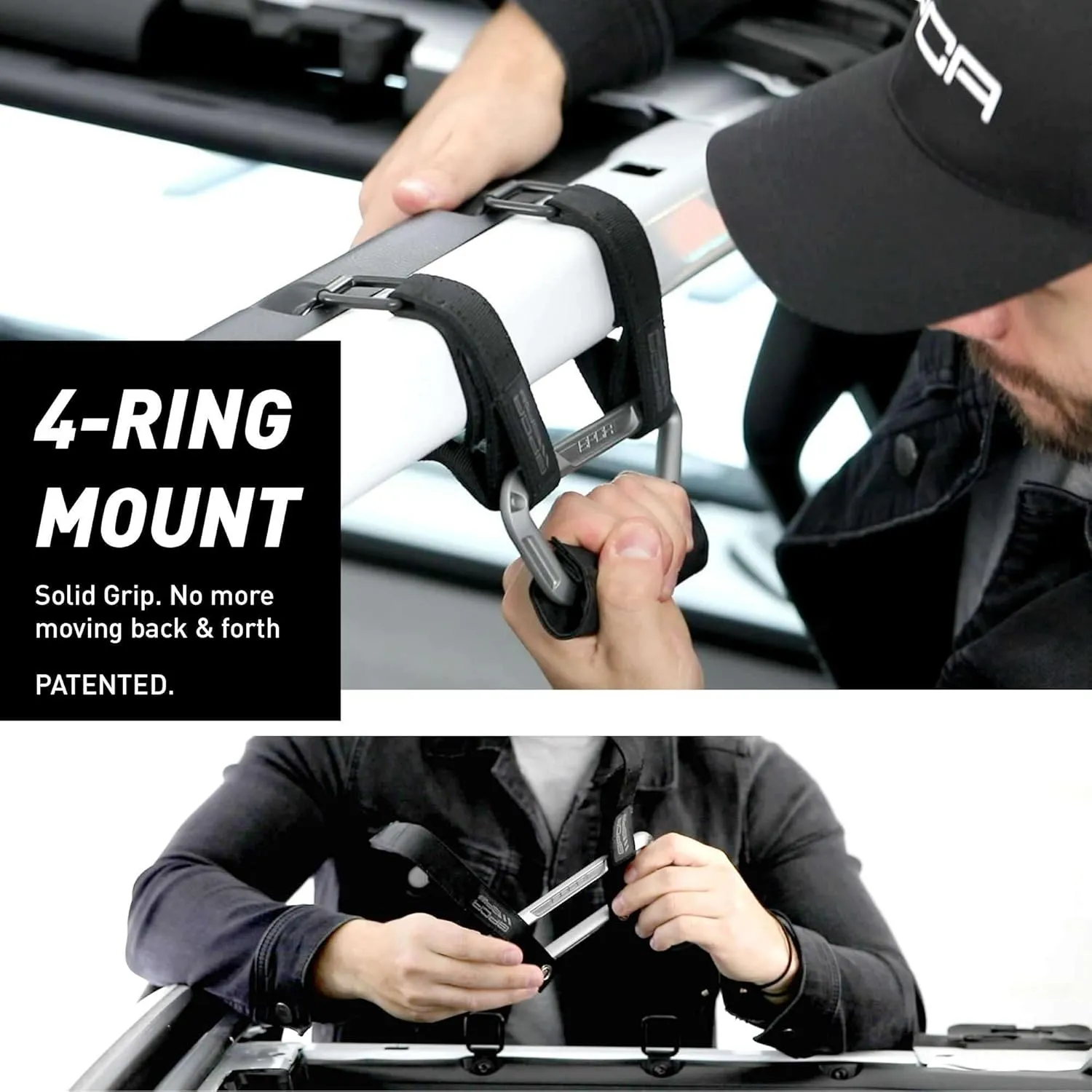 GPCA GP Grip Air Grab Handles Designed for 2024  Jeep Wrangler JL 4xe w/Airbag Compatible - Aero-Grade Aluminum, Patented Foldable Design, Easy Installation