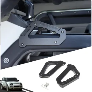 Grab Handles Compatible with Land Rover Defender 90 110 130 2020-2024, Aluminum Alloy Grab Handle Armrest for Center Console Both Side, Car Interior Safety Accessories 1 Pair