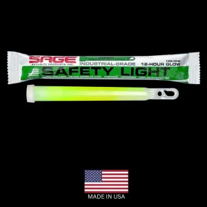 Green 6" Emergency Safety Glow Sticks- 25 Pack