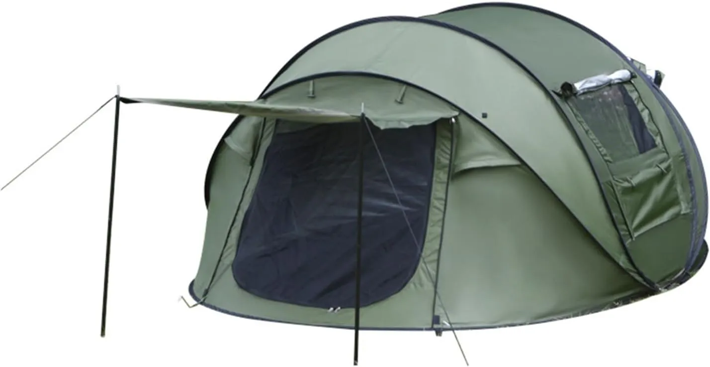 Green Camping Tent Folding Park Camping Equipment Camping Rainproof Thickened Beach Tent