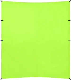 Green Yellow Foldable Beach Canopy UPF50  Waterproof Shade Sun Shelter with Sand Shovel, Sandbags for Backyard, Grassland, Park