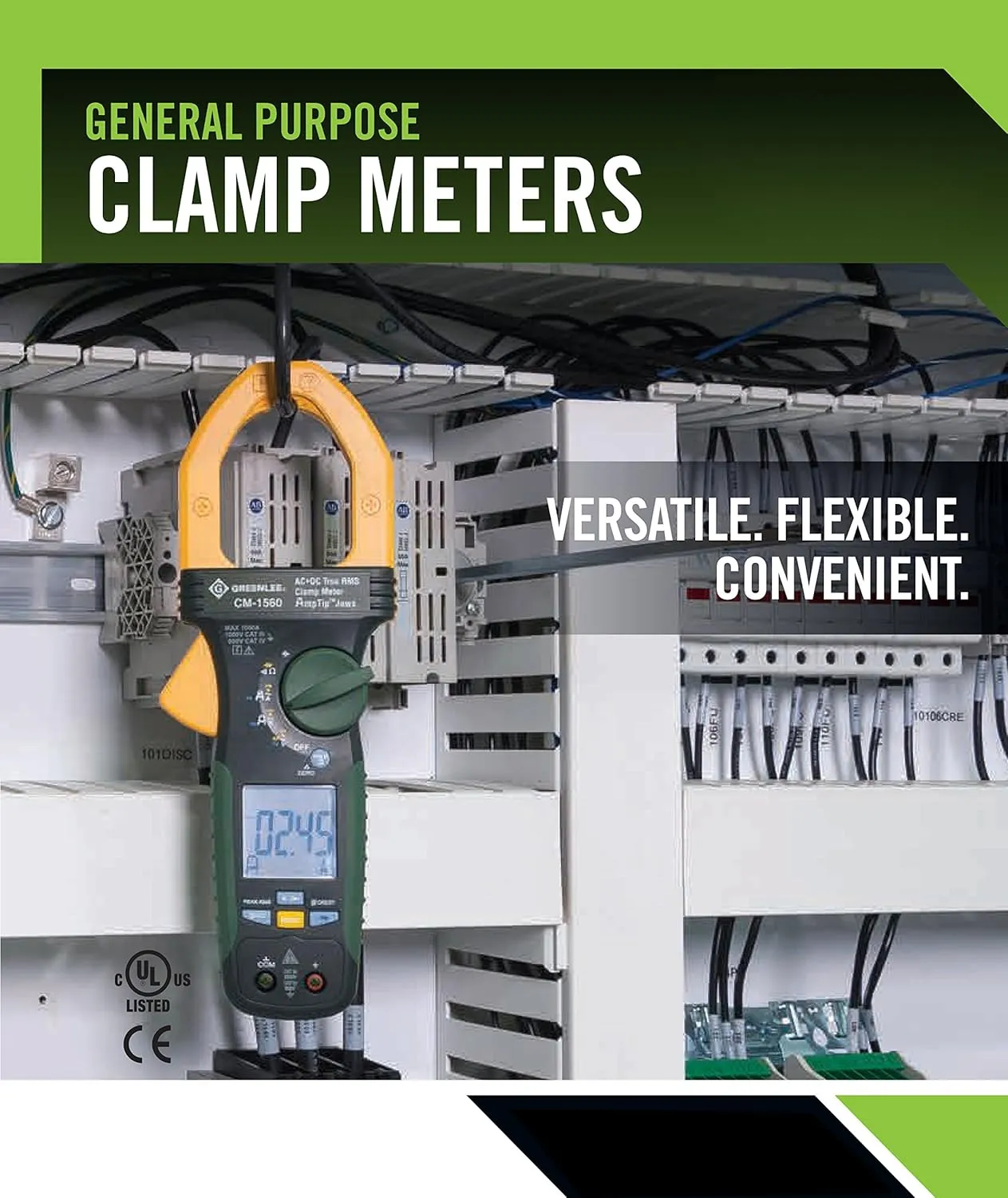Greenlee - Clampmeter, Ac/Dc (Cm-1560), Elec Test Instruments (CM-1560), 1000 AMP