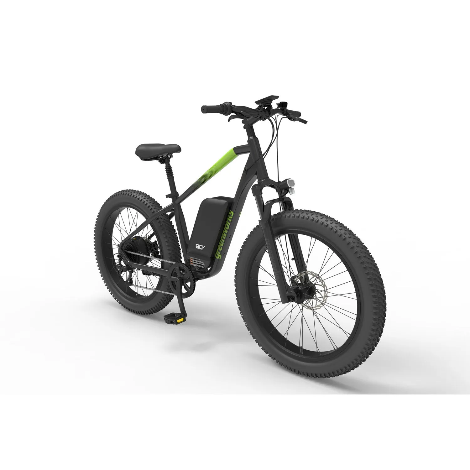 Greenworks 60V VENTURE Series 26” Fat Tyre Electric Mountain Bike
