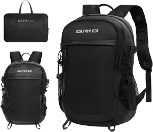 GRIO 40L Lightweight Hiking Backpack for Men & Women - Waterproof Packable Daypack with Breathable Mesh, Trekking Camping Backpack for Outdoor Sports