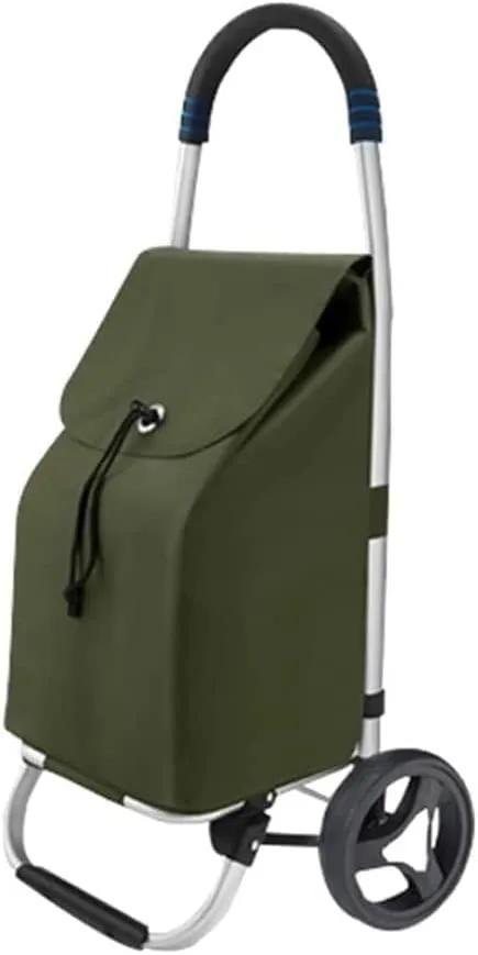 Grocery Household Light Stairs Multifunctional Foldable Portable Shopping Bag Trolley Climbing Grocery Trolley (C Ordinary Wheel)