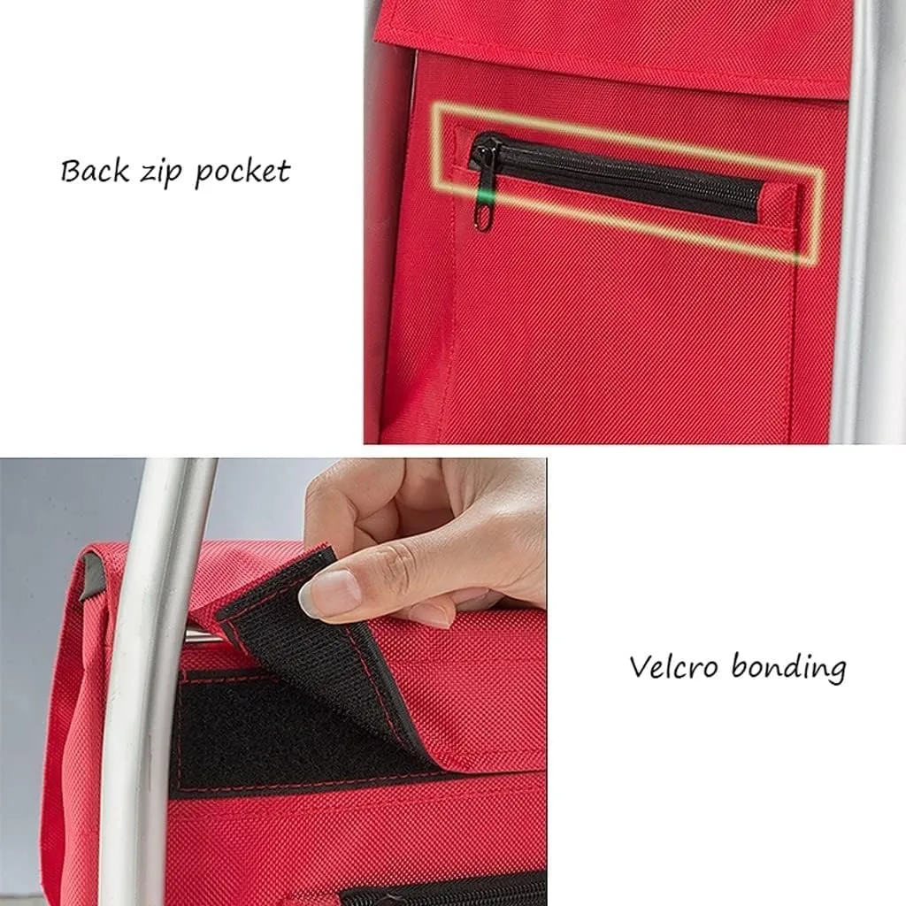 Grocery Household Light Stairs Multifunctional Foldable Portable Shopping Bag Trolley Climbing Grocery Trolley (F Stair)