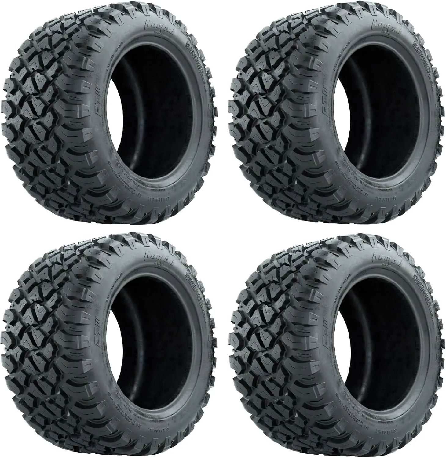 GTW Nomad 22 inch Golf Cart All Terrain Tire | 22x11-R12 |Steel Belted Radial A/T Tire | 4-Ply | Universal Fitment with 12 inch Wheels | Set of 4