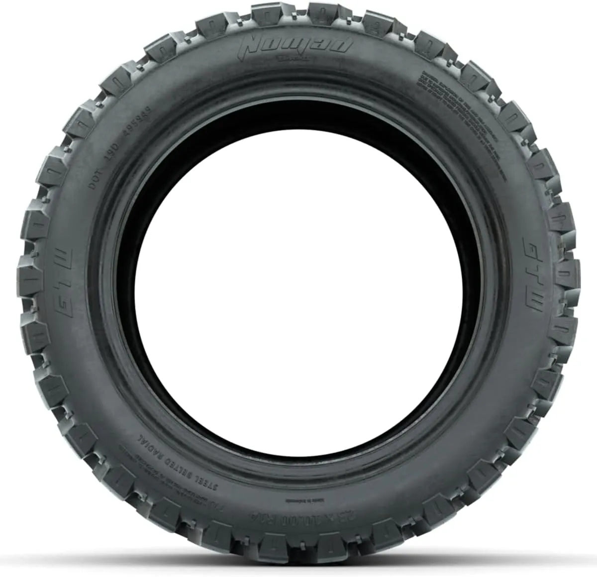 GTW Nomad 23 Inch All Terrain Radial Golf Cart Tire | 23x10-R14 | Steel Belted Radial Construction | Lift Kit Required | Universal Fitment for 14 Inch Wheels