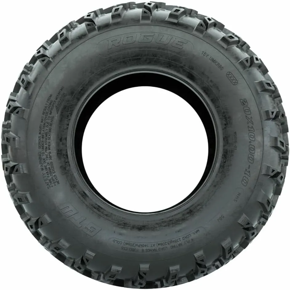 GTW Rogue 20 Inch All Terrain Golf Cart Tire | 20x10-10 | 4-Ply | Lift Kit Required | Directional Tread | Universal Fitment for 10 Inch Wheels