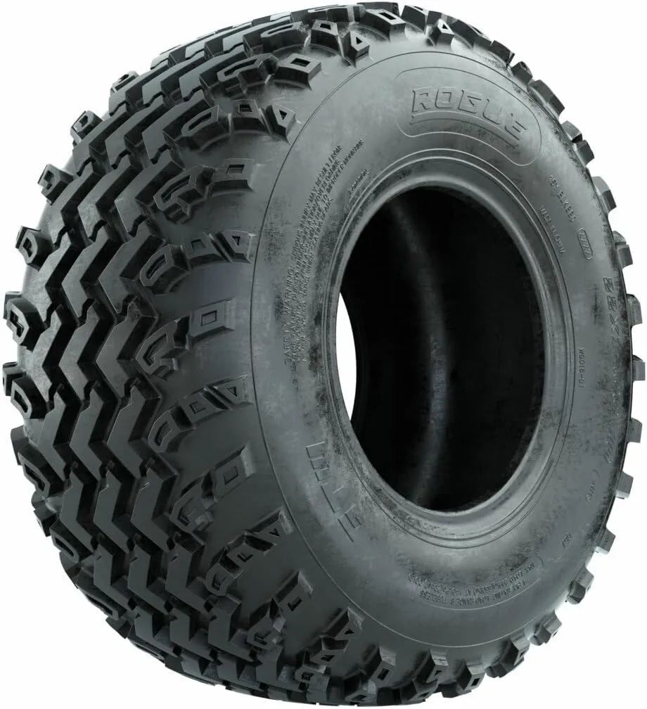 GTW Rogue 22 Inch All Terrain Golf Cart Tire | 22x11-10 | 4-Ply | Lift Kit Required | Directional Tread | Universal Fitment for 10 Inch Wheels
