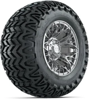 GTW Stellar Chrome Wheels with Predator All-Terrain Tires, 12 inch, Set of 4, 23x10.5-12