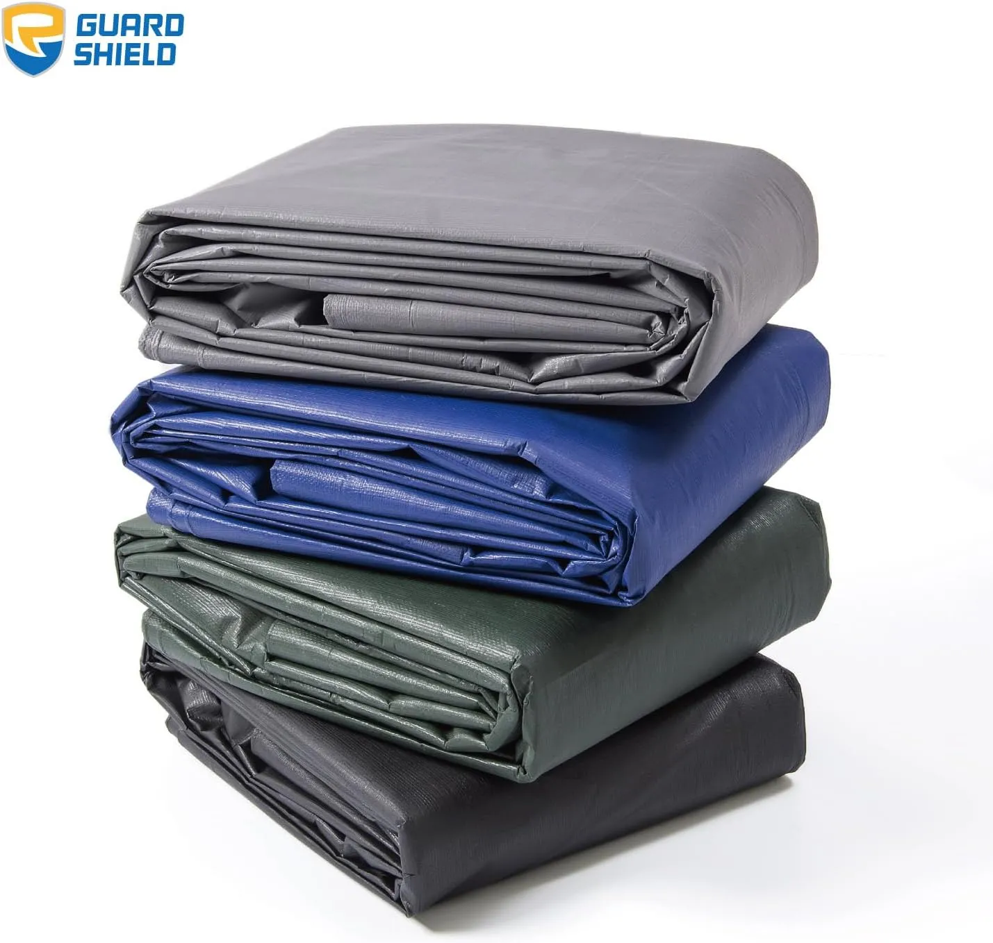 GUARD SHIELD Heavy Duty Matte Green Tarp Waterproof 12x24 Feet Large UV Resistant Tarps Cover Outdoor 11mil