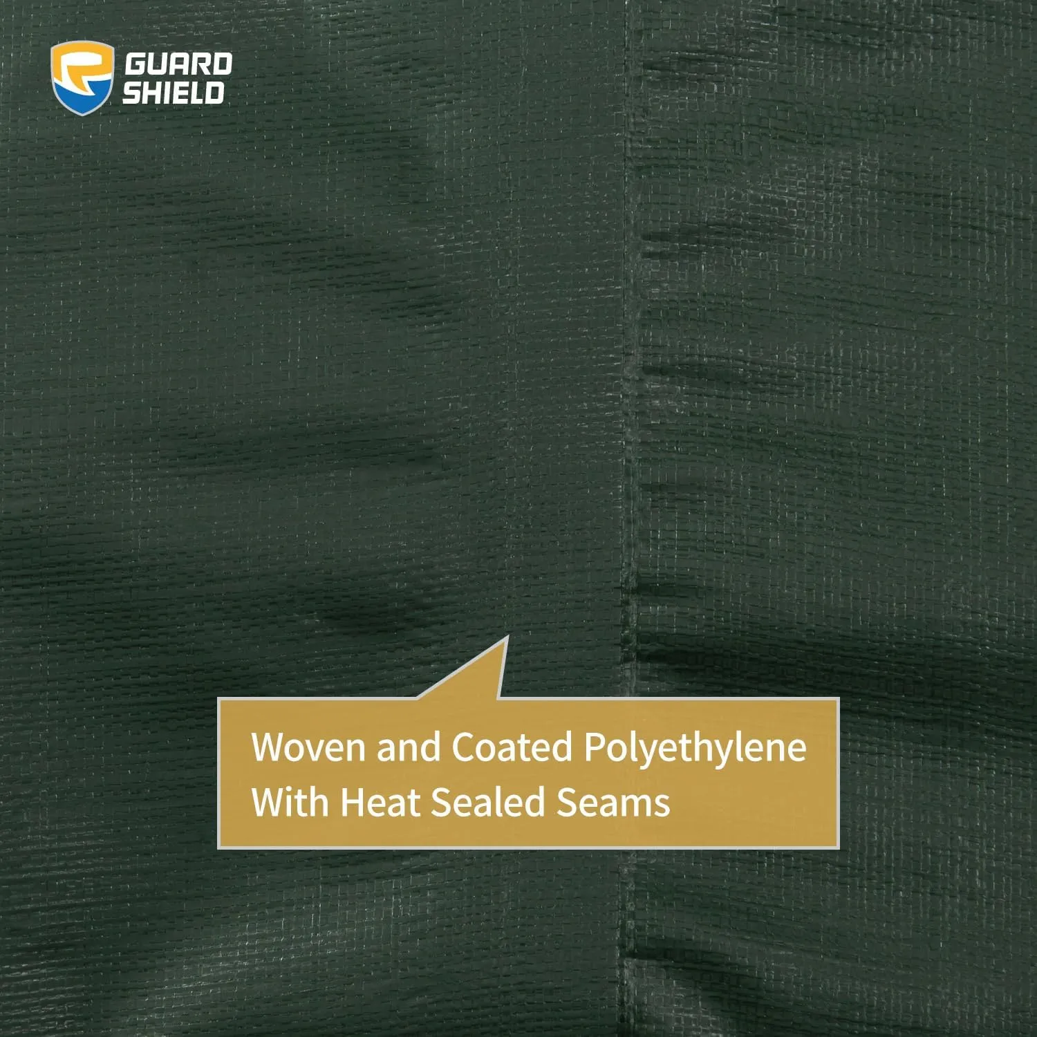 GUARD SHIELD Heavy Duty Matte Green Tarp Waterproof 12x24 Feet Large UV Resistant Tarps Cover Outdoor 11mil