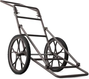GYMAX Folding Deer Cart, 500 lbs Heavy Duty Game Cart with 17" Rubber Wheels, Utility Gear Dolly