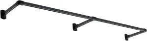 H-1 Hanging Bar with Front, C-Type Set, Black, W 70.1 x D 9.8 inches (1780 x 250 mm)