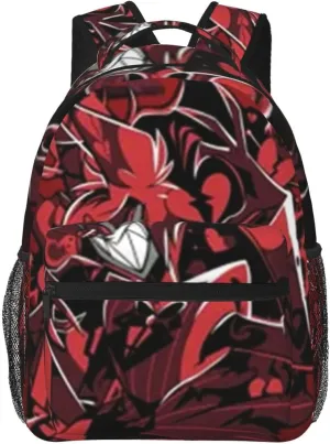 H-azbin Casual Student Backpack With Adjustable Shoulder Straps And Cushioned Back For Comfort Black