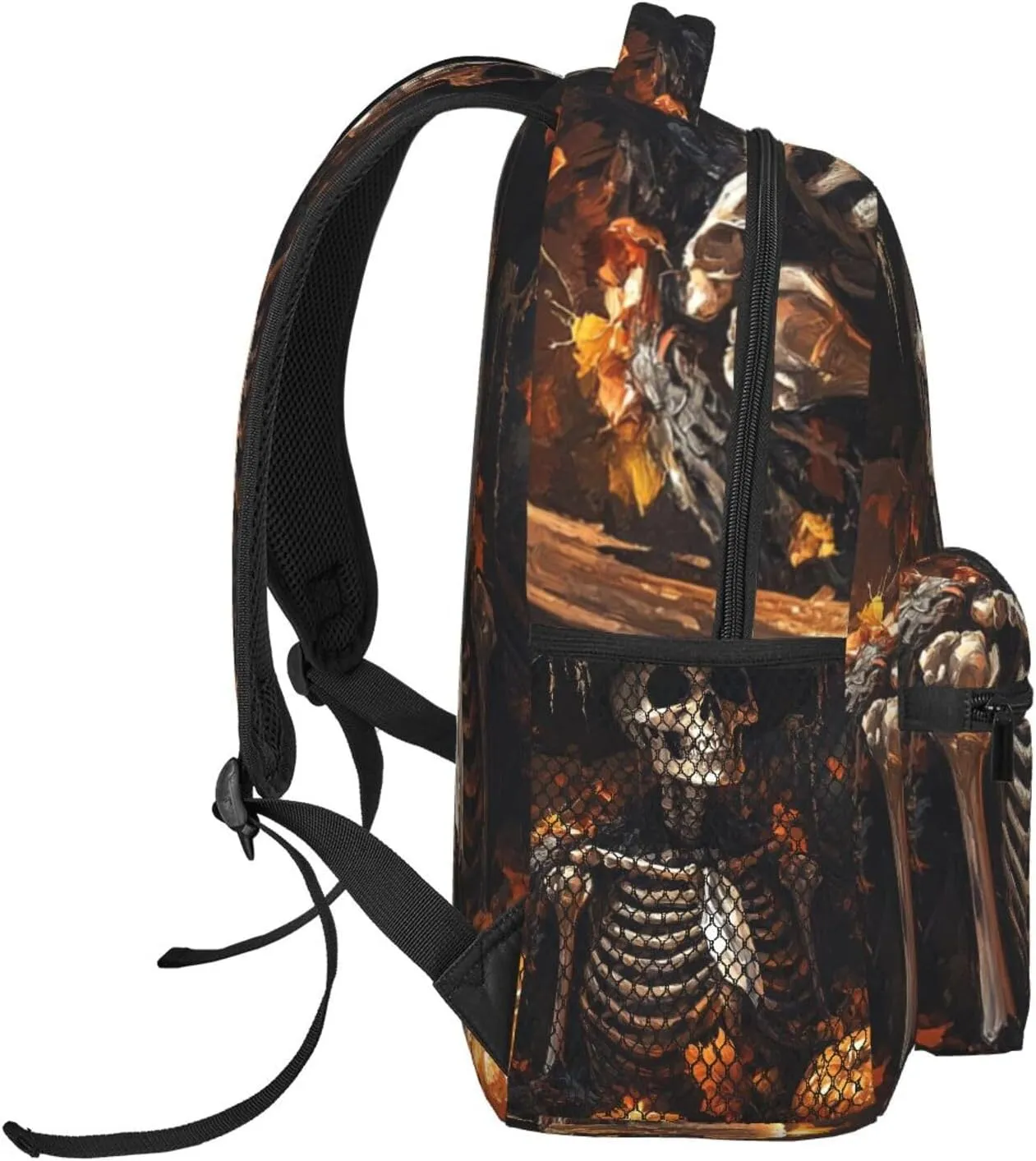 Halloween Skull Witch Vintage Backpack For Trekking Backpacking Unisex
