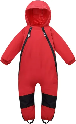 HAPIU Kids Toddler Rain Suit Muddy Buddy Waterproof Coverall