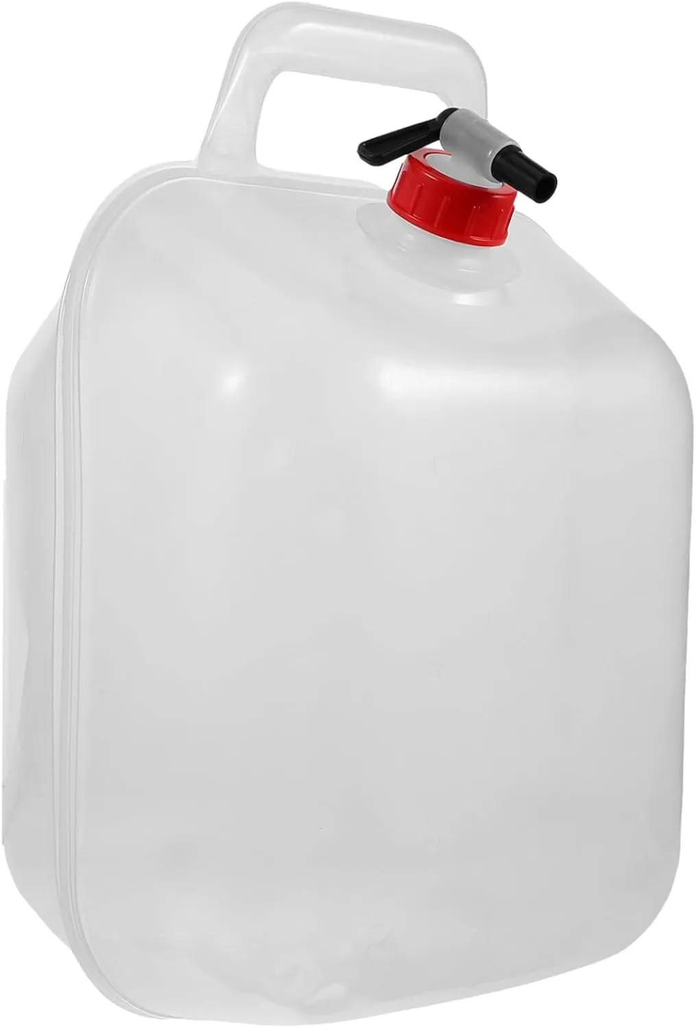 Happyyami 1pc Collapsible Water Tank with Spigot Portable Water Container for Camping Outdoor Activities and Emergency Use Pe Material Lightweight Design Random Color
