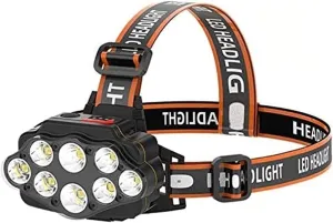 Headlamps,LED Headlamp,Outdoor Night Fishing Headlights,Super Bright Motion Sensor Head Lamp,USB Rechargeable Portable Camping Head Lamp,Perfect for Camping, Hiking, Hunting,Biking