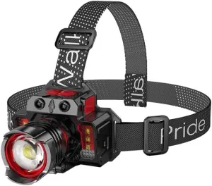 Headlight Strong Light Charging Head-Mounted LED Induction Flashlight Long-Range Zoom Night Fishing Miner's Lamp
