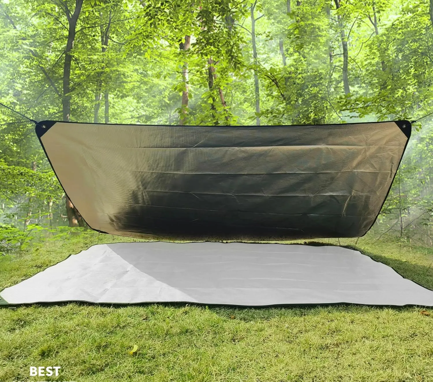 Heavy Duty Survival Blanket -Multifunctional Reflective Tarp Thermal Blanket - 60" x 83" Waterproof Sandproof for Camping Hiking Outdoors Multifunctional Emergency Blanket…